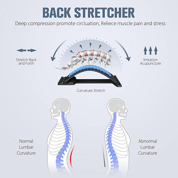 Back Stretcher | Spine Deck | Spine Board for Lower Back Pain
