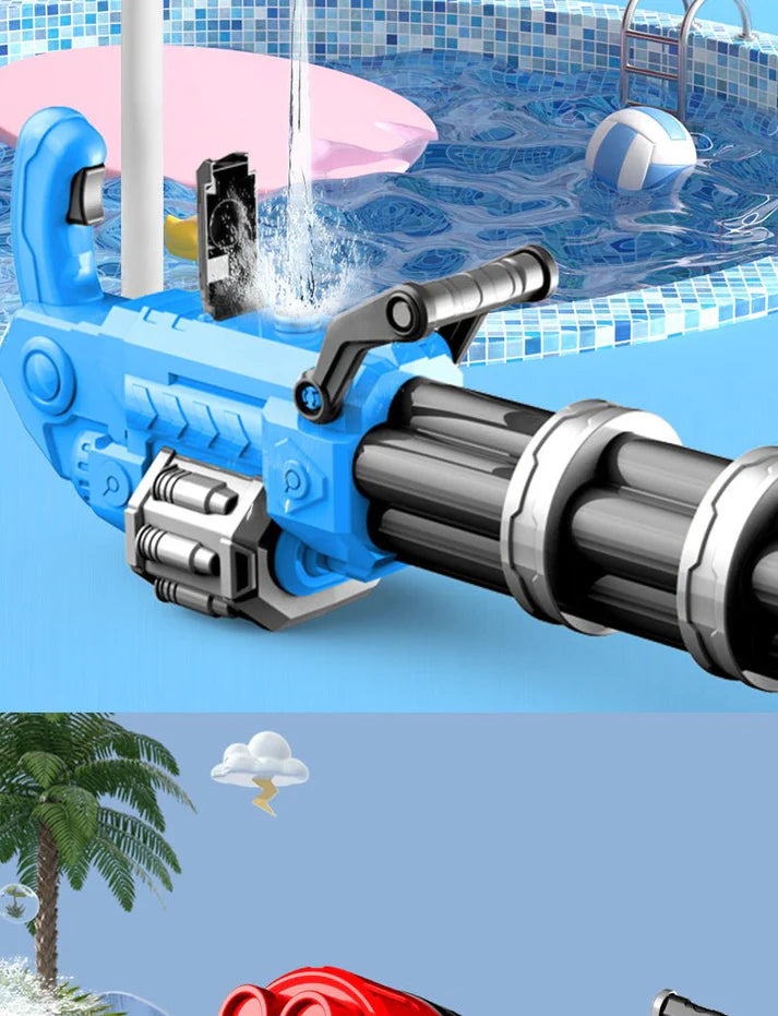 Ice Blast Rotating Gatling Electric Water Gun